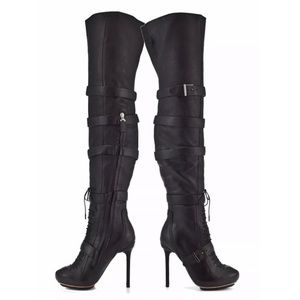 L.A.M.B. Glamette OTK Boots